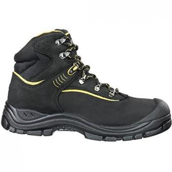 Botas de Seguridad Albatros Gravel Mid S3 SRC Talla 43 Negro/Amarillo