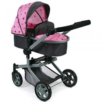 Bayer chic 200059583carrito de munecas mika estrellas gris
