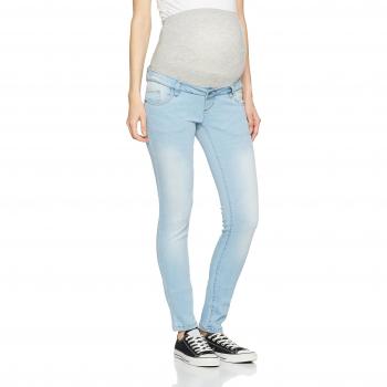 MAMALICIOUS Mlalexa Lt Blue Slim, Vaqueros Premamá para Mujer, Azul