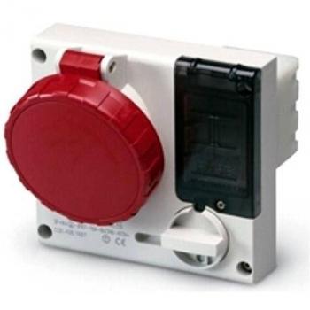 Presa CEE Interbloqueada de Incaso Omnia 3p+n+t 16A IP67 con Fusible Interregulable