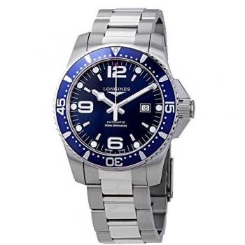 Longines HydroConquest 44mm Blue Automatic Diver's Watch with Super-LumiNova Dial - 300M Water Resistance