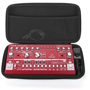 Analog PULSE Semi-Hard Case for Behringer TD-3 and CRAVE - DJ Equipment Bag, Black