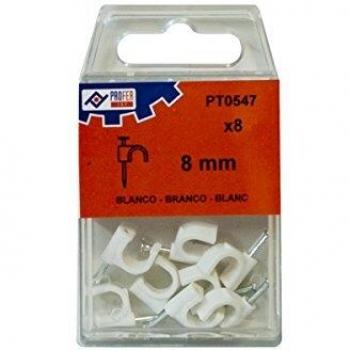 PROFER TOP - Grapa Plastico Blanco N.8 C/8 Profer Top