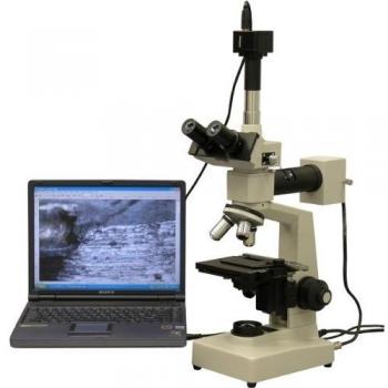 AmScope ME300TZC-2L-14M 40X-2500X Dos Luz Microscopio metal-rgico Plus 14 megap-xeles de la c-mara del Usb