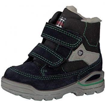 RICOSTA Pepino Boy Boots Jim, Children's Winter Boots, Kids Outdoor Children's Shoes,Lambskin Boots,Lined,Waterproof,See/Schwarz,27 EU / 9 UK