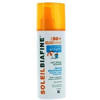 JOHNSON&JOHNSON - SoleilBiafine Lait Spray Solaire FPS 50+ Enfant 200 ml