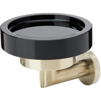 Pomdor - Jabonera Pure pvd Oro Mate - Negro Heritage