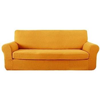 Deconovo Funda para Sofá Prodector del Mueble 4 Plazas 237 x 83 x 89 cm Amarillo