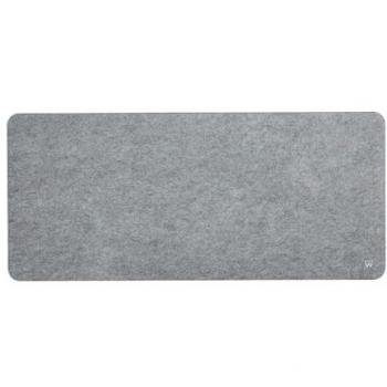 Alfombrilla de Ratón XXL de Fieltro Antideslizante y Silenciosa para Juegos y Oficina - Ewent EW3185 Gris Claro