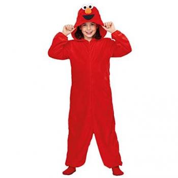 Disfraz para Niños My Other Me Elmo, Talla 10-12 Años, Pijama de Elmo, diseño cómodo y divertido, ideal para fiestas de disfraces y Halloween