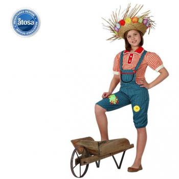 Disfraz de Granjera para Niña T-3 (7-9 años)