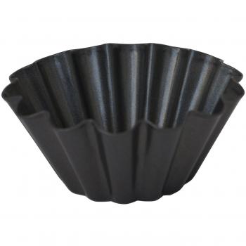 Molde Mini Brioche Antiadherente 10 cm De Buyer - Acero, Cocción Uniforme, Diseño Ondulado