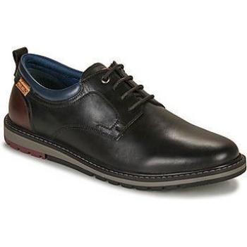 Pikolinos Berna M8J-4183C1 Men's Lace-up Casual Shoes, Black Calfskin Leather, Size 11 US / 44 EU