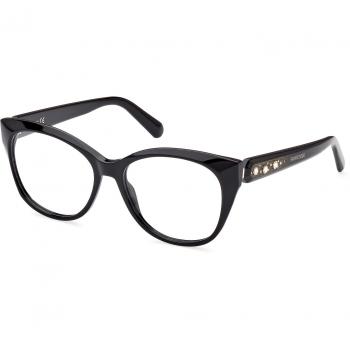 Gafas de vista Swarovski mujer SK5469-53001, diseño elegante y sofisticado, montura de acetato en color negro con detalles dorados, lentes ópticos personalizables, protección UV, estilo moderno adecuado para uso diario