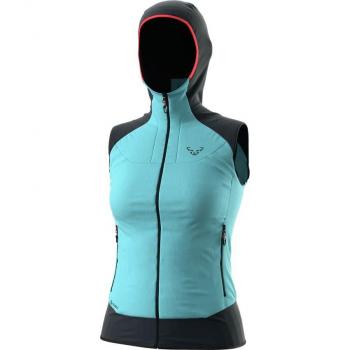 Chaleco con capucha Dynafit Mezzalama Polartec Alpha azul celeste mujer - XL