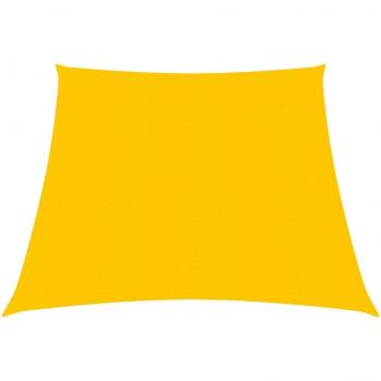 Toldo de vela HDPE amarillo 160 g/m² 3/4x3 m