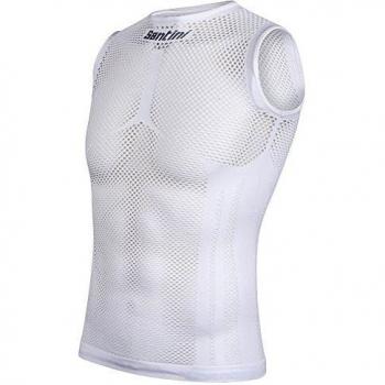 Santini 365 Mesh 2.0 chaleco hombre, sudadera, color blanco, tamaño large