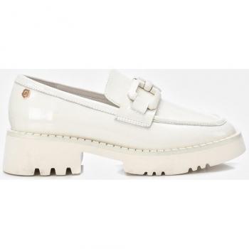 Carmela - Mocasines de mujer de piel genuina con suela resistente de goma.