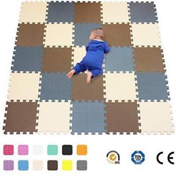 Alfombra Puzzle para Niños Bebe Infantil - Suelo de Goma EVA Suave. 25 Piezas