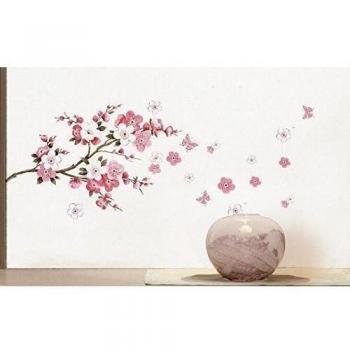Denshine Arte vinilos removible Cita DIY vinilos decorativos para habitaciones vinilos florales adhesivos pared para habitaciones