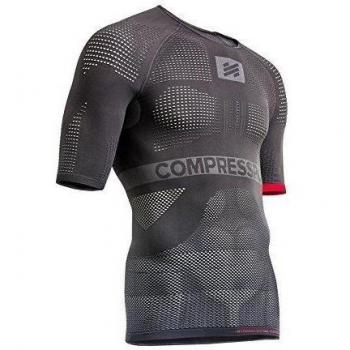 Compressport - Camiseta de compresión para hombre, talla L, color gris
