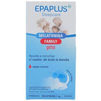 Epaplus SleepCare Melatonina Family Gotas Sabor a Frutas 1mg 30ml 150 Dosis