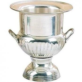 Benzara 18611 10 pulgadas de lat-n chapado en plata hielo - Wine Bucket