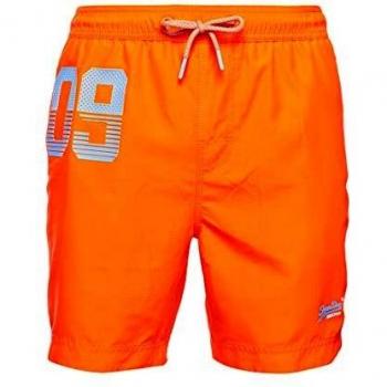Superdry Waterpolo Swim Short Bermudas, Havana Orange, S para Hombre