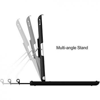 iPad Teclado, JETech Bluetooth Teclado Inalámbrico Funda Case con Rotación de 360 Grados y Multi-Angel Soporte para Apple iPad 2/3/4 - 2010