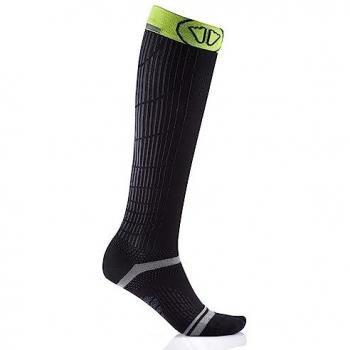 Sidas Medias De Compresión Endurance Racing Knee, Calcetines de compresión, color amarillo, longitud de 45 cm, unisex adulto