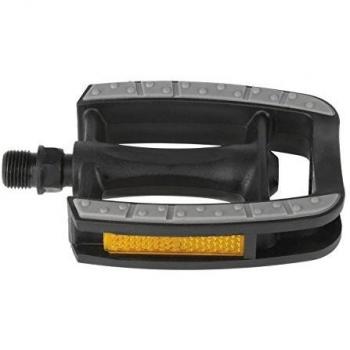 Set de Pedales Antideslizantes M-Wave para Bicicleta de Ciudad 16.9 pulgadas Negro