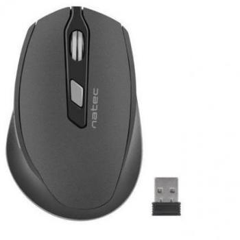 Ratón Natec Siskin Inalámbrico 2400 DPI Gris/Negro