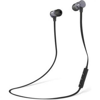 Auriculares Intrauditivos Bluetooth Magnéticos con Micrófono - 6 Horas de Batería - Negros