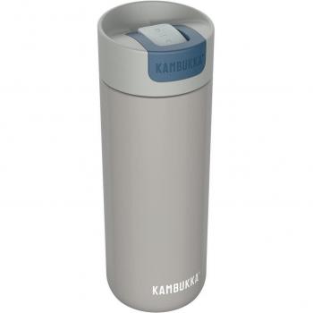 Kambukka Olympus 500 ml Serious Grey - Botella termo de acero inoxidable con sistema antigoteo y antiderrame