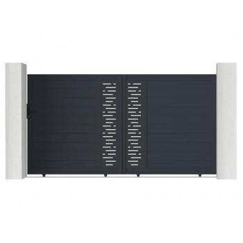 Pack Puerta Corredera 3m Arlberg 300x180 cm + 2 Postes de 190 cm