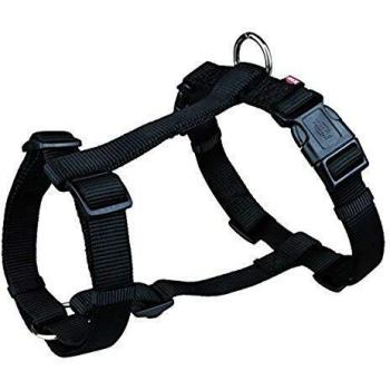 Arnés New Premium Trixie Negro, tipo de arnés para mascotas, características: diseño ajustable, material resistente y duradero, acolchado para mayor comodidad, fácil de poner y quitar, disponible en tamaño S-M