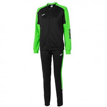 Chándal Joma Eco Championship mujer negro verde flúor