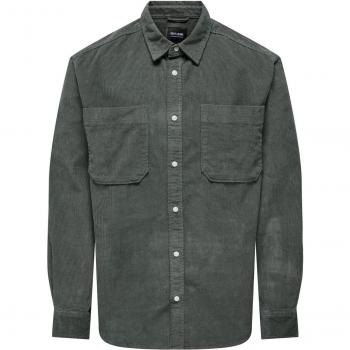 Only & Sons Men's Relaxed Fit Long Sleeve Corduroy Shirt