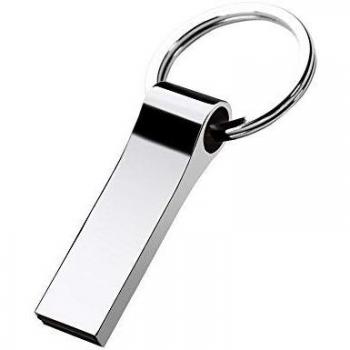 32GB Memoria USB 2.0 Aluminio, Pendrive Flash con Anillo Colgante para Portátiles Computadoras Laptops Notebooks