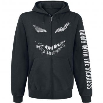 Disturbed Down with The Sickness Sudadera Capucha con Cremallera Negro L