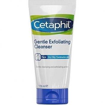 Cetaphil Gentle Exfoliating Cleanser Face Wash, Sensitive Skin Light Scrub for all Skin Types, 178ml