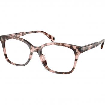 Ralph Lauren Women's RA7174U 5575 Pink Transparent Square Acetate Glasses