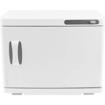 Calentador Eléctrico de Toallas Blanco 23L con Esterilizador UV y Termostato, 200W, Capacidad para 70 Toallas