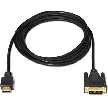 NANOCABLE 10.15.0505 - Cable DVI a HDMI, Macho-Macho, DVI18+1/M-HDMI A/M, Negro, 5mts