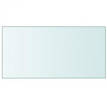 vidaXL Transparent Tempered Glass Table Top 50x100 cm