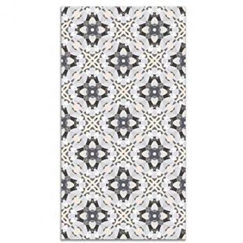 Alfombra Vinílica Baldosa Oriental Gris 120x170 cm - Antideslizante e Ignífuga para Cocina y Salón