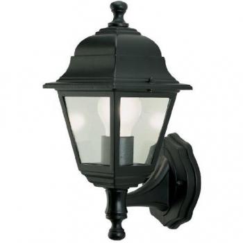 Farol Jardín Soporte Bajo Negro