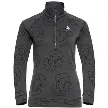 Odlo Birdy Ceramiwarm - Camiseta de Manga Larga para Mujer, Unzutreffend, Manga Larga Birdy Ceramiwarm, Mujer, Color Olo Graphite - AOP FW19, tamaño Small