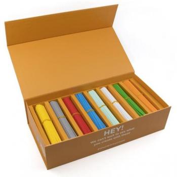 Filamento 3Doodler Start EDU Pack de Recarga 1200 Piezas - 8 Colores (Azul, Cian, Verde, Gris, Naranja, Rojo, Blanco, Amarillo)