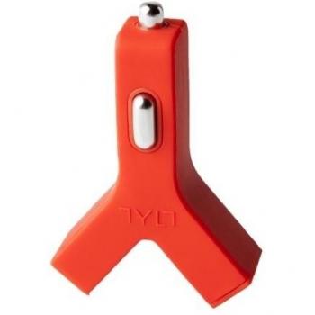 Tylt Y-Charge - Cargador de coche dual USB de 4.2 amp, rojo